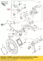 430800141DJ, Kawasaki, pinza-sub-assy, ??rr, nero kawasaki z sugomi edition  zx10r ninja g anniversary k j f sx klz versys b winter test krt replica abs zx1000 s m r z1000 zr1000 1000 , Nuovo