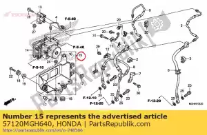 Honda 57120MGH640 ficar, modulador de abs - Lado inferior