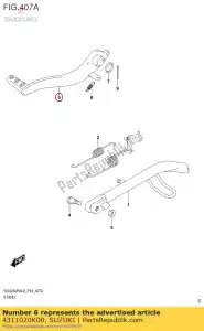 suzuki 4311020K00 peda? komp, hamulec - Dół