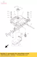 43DF45600000, Yamaha, filtro assy yamaha yfm 90 2009 2010 2011 2012 2013, Nuovo