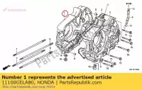 11100GELA80, Honda, skrzynia korbowa honda crf  f crf50f 50 , Nowy