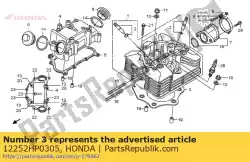 Ici, vous pouvez commander le joint, culasse (o. Auprès de Honda , avec le numéro de pièce 12252HP0305: