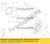 887083, Piaggio Group, raggio lungo l = 154,9 mm moto-guzzi bellagio griso griso s e stelvio zgulsg01 zgulsu02 zgulze00, zgulzg00, zgulzu01 940 1200 2007 2008 2009 2011 2015 2016 2017, Nuovo