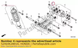 Ici, vous pouvez commander le col b, bras coussin auprès de Honda , avec le numéro de pièce 52464K28910: