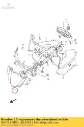 Qui puoi ordinare pannello, metro da da Suzuki , con numero parte 9467217H00: