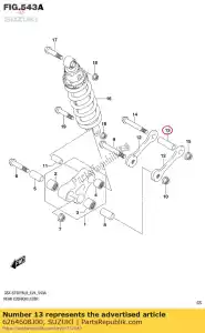 suzuki 6264608J00 spacer,rr cushi - Bottom side