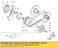 11117653461, BMW, pieza deslizante bmw c1 125 200 2000 2001 2002 2003 2004, Nuevo