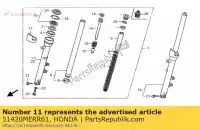 51420MERR61, Honda, caso, r. parte inferiore honda cbf 600 2008 2009 2010, Nuovo