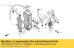 Here you can order the shroud sub*r-134* from Honda, with part number 19030GS2700ZA:
