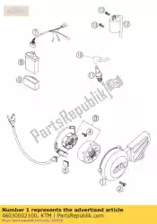 Here you can order the ignition cover 65 sx 2003 from KTM, with part number 46030002100: