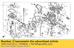 Here you can order the valve set, float from Honda, with part number 16011KZ3J11: