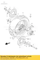 6471121E10, Suzuki, Essieu, arrière suzuki gsf rf 600 650 1993 1994 1995 1996 1997 1998 1999 2000 2001 2002 2003 2004 2005 2006 2007 2008, Nouveau