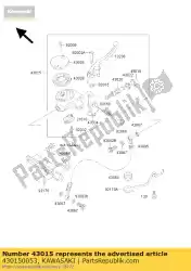 Aquí puede pedir cilindro-conjunto-maestro, fr vn1500 de Kawasaki , con el número de pieza 430150053:
