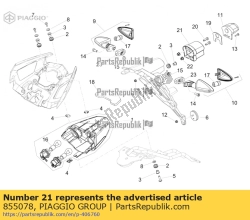 Aprilia 855078, Rozbudowa, OEM: Aprilia 855078