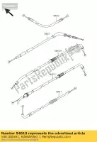 540100001, Kawasaki, cable,seat lock kawasaki z  j a zr7 s zx10r ninja d f c police p zr7s zr750 h z1000 z750 750 1000 , New