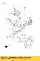 5PS2580W1000, Yamaha, compasso de calibre, traseiro 2 yamaha tdm 900 2002 2003 2004 2005 2006 2007 2008 2009 2010, Novo