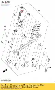 suzuki 5135828E30 o ring, spina - Il fondo