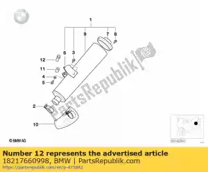 bmw 18217660998 afstandsbus - Onderkant