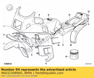 bmw 46632308960 espelho à direita - tabakbraun - Lado inferior