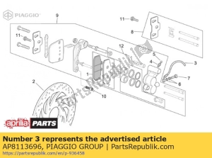 aprilia AP8113696 tubo freno anteriore - Il fondo