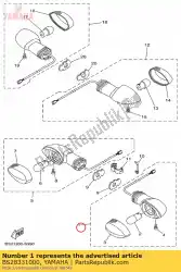 Qui puoi ordinare luce lampeggiante anteriore da Yamaha , con numero parte BS28331000: