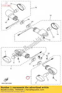 yamaha BS28331000 luce lampeggiante anteriore - Il fondo