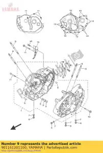 yamaha 901161201100 bullone, perno - Il fondo