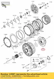 Kawasaki 130870556 sprz?g?o-piasta - Dół