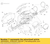 2B000685, Piaggio Group, tegenklep piaggio mp mp3 350 maxi sport zapm860x, zapta10w zapm86100, zapm86101 zapm86200, zapm86202 zapta10x zapta1100, zapta19l zapta1200 zapta1200, zapta1201 zapta1202 zapta1202, zapta1204 zapta130 zaptd1102,  zaptd120 300 350 400 500 2014 2015 2016 2017 2018 20, Nieuw