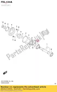 suzuki 0926215054 bearing,crank balancer shaft, - Bottom side