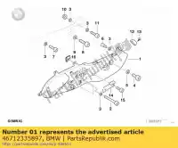 46712335897, BMW, footrest plate, left bmw  1150 2001 2002 2003 2004 2005 2006, New