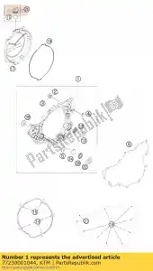 ktm 77230001044 tapa embrague cpl. - Lado inferior