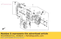 Aqui você pode pedir o pad comp. Em Honda , com o número da peça 45105KA3731: