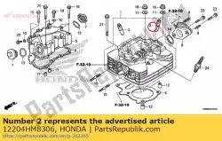 gids, in. Klep (os) van Honda, met onderdeel nummer 12204HM8306, bestel je hier online: