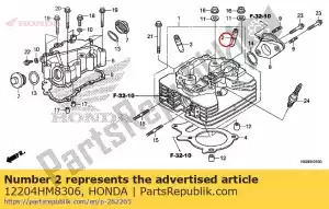 honda 12204HM8306 gids, in. klep (os) - Onderkant