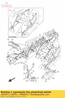 1WDXF17160P1, Yamaha, couvercle, côté 1 yamaha yzf r 300 2016, Nouveau
