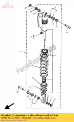 Qui puoi ordinare ammortizzatore sub assy da Yamaha , con numero parte 4XM222010000: