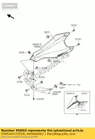 55054547532N, Kawasaki, os?ona, lwr, lewa, f.ebony zr1000d kawasaki z 1000 2012, Nowy