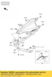 Here you can order the cowling,lwr,lh,f. Ebony zr1000d from Kawasaki, with part number 55054547532N: