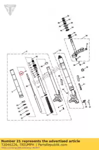 triumph T2046226 ring clip - Bottom side