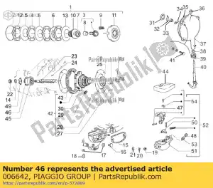 Piaggio Group 006642 circlip - Bottom side