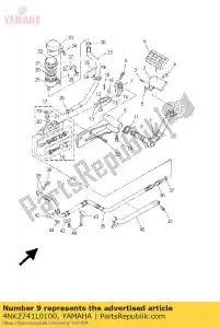 yamaha 4NK2741L0100 beugel 4 - Onderkant