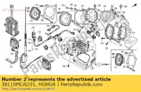 39110MCAD31, Honda, unité audio, comp honda gl goldwing  gold wing deluxe abs 8a a gl1800a gl1800 1800 , Nouveau