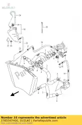 Here you can order the hose,water air from Suzuki, with part number 1785547H00: