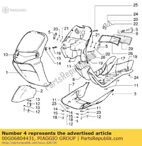 Piaggio Group 00G06804431 proteccion - Lado inferior