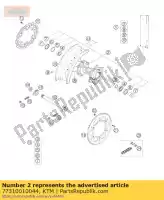 77310010044, KTM, achternaaf sx cpl. 07 ktm smr sx sxs 125 144 250 450 560 2007, Nieuw