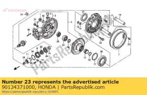 Honda 90134371000 bout, flens, 10x38 - Onderkant