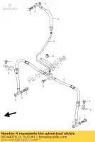 5924007G11, Suzuki, mangueira, freio dianteiro suzuki lt z 400 2005 2006 2007 2008, Novo