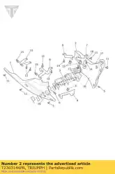 Tutaj możesz zamówić t2303144-pr panel tylny lewy od Triumph , z numerem części T2303144PR: