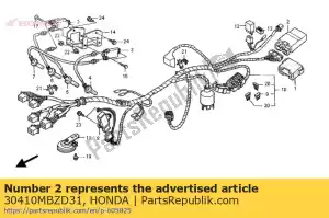 Honda 30410MBZD31 ecu - Bottom side